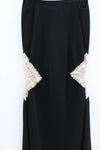 SWAYING/KNIT waist crochet suspender dress SW24SS2L09 black
